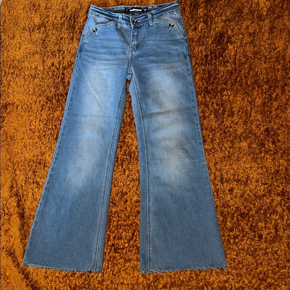 Dollhouse Medium Blue Flare Jeans